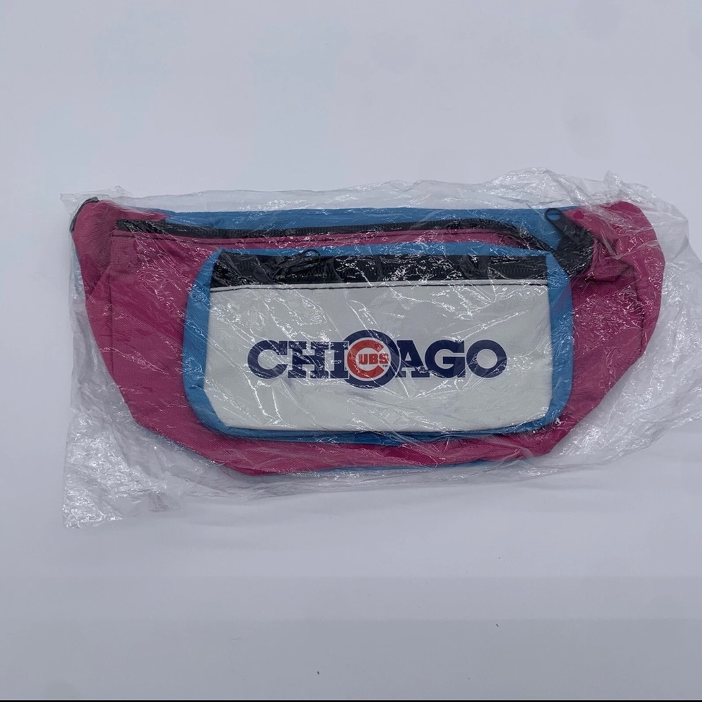 NEW Retro Chicago Cubs x Budweiser Fanny Pack Waistpack Belt Bag Pink Blue
